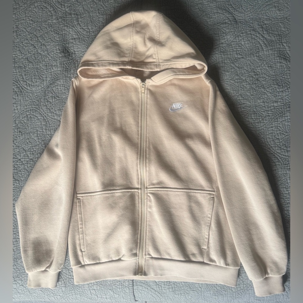 Nike Tan Zip-Up Hoodie
